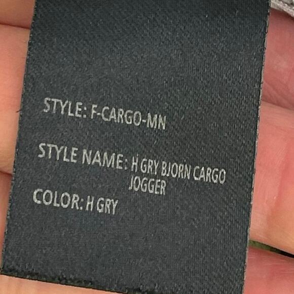 Public Record Men’s Standard Fit Cargo Style Joggers Large Gray GUC💗 - Picture 5 of 10